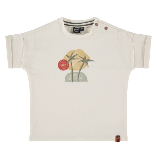 [8720008781535] Babyface - boys t-shirt short sleeve - ivory - BBE22307651