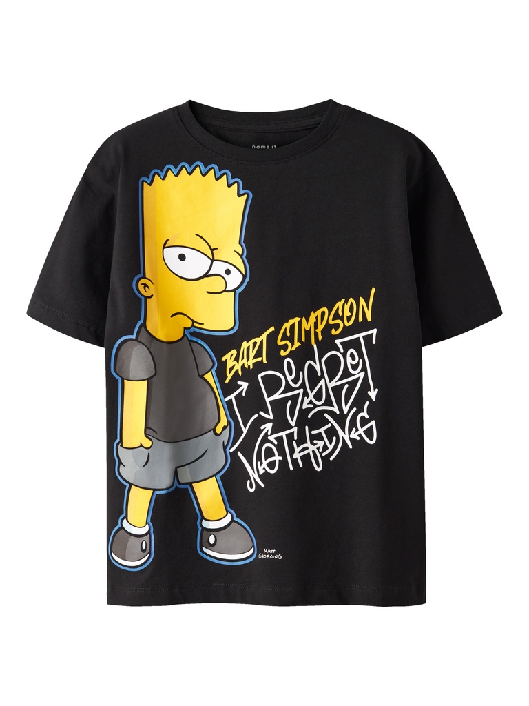 NAME IT KIDS - NKM JUDA SIMPSONS NREG SS TOP BOX BFU - Black