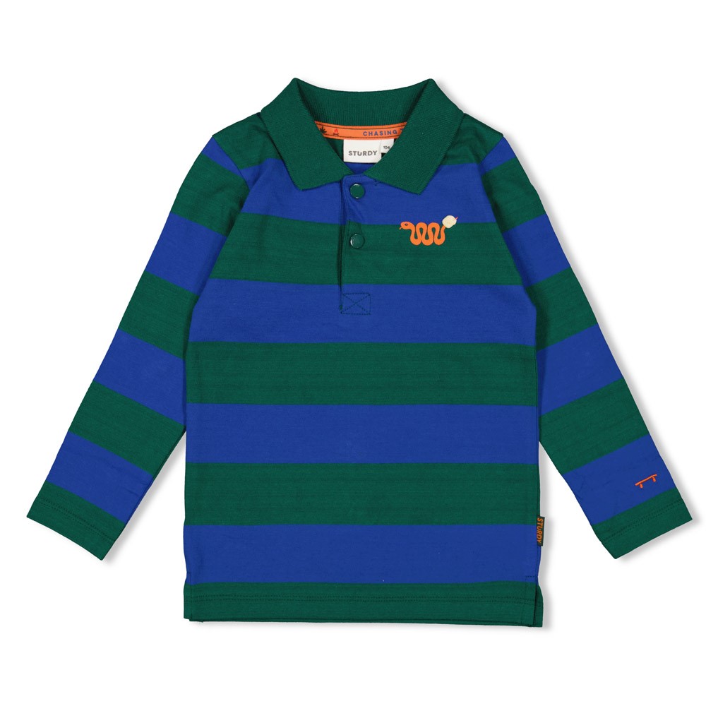 Sturdy - Longsleeve streep - Chasing Trails - Blauw - 71600624