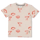 Sturdy - T-shirt AOP - Couch Club - Offwhite melange - 71700477