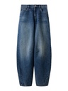 LMTD - NLN BIRT DNM R LC BALLOON PANT - Dark Blue Denim