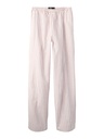 LMTD - NLF KELLE POPLIN WIDE PANT - Pink Marshmallow W. Black Coffee