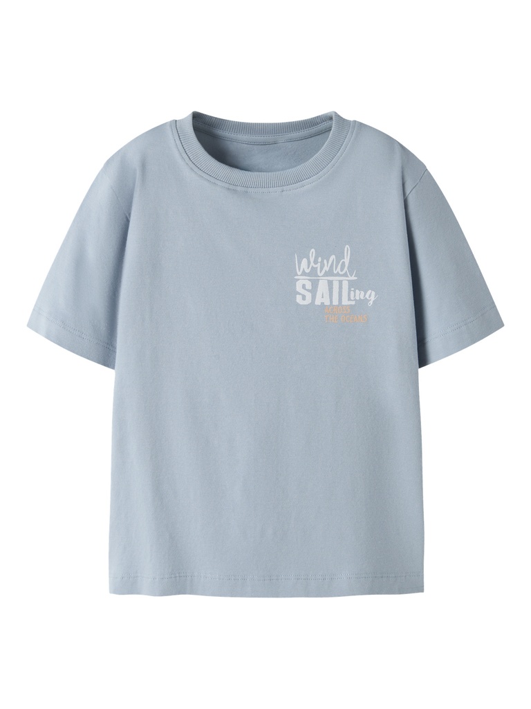 NAME IT MINI - NMM FLOKAN SS NREG TOP - Blue Fog