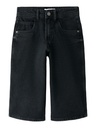 NAME IT KIDS - NKM BEN X-SKATER DNM JORTS 7850-RM LNOOS - Black WASHED