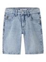 NAME IT KIDS - NKM RYAN REG L DNM SHORTS 6750-DM NOOS - Light Blue Bleached Denim