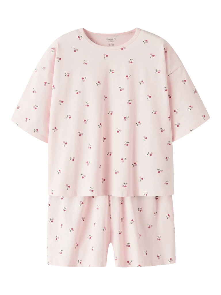 NAME IT KIDS - NKF NIGHTSET BOXY CHERRY NOOS - Mauve Morn CHERRY