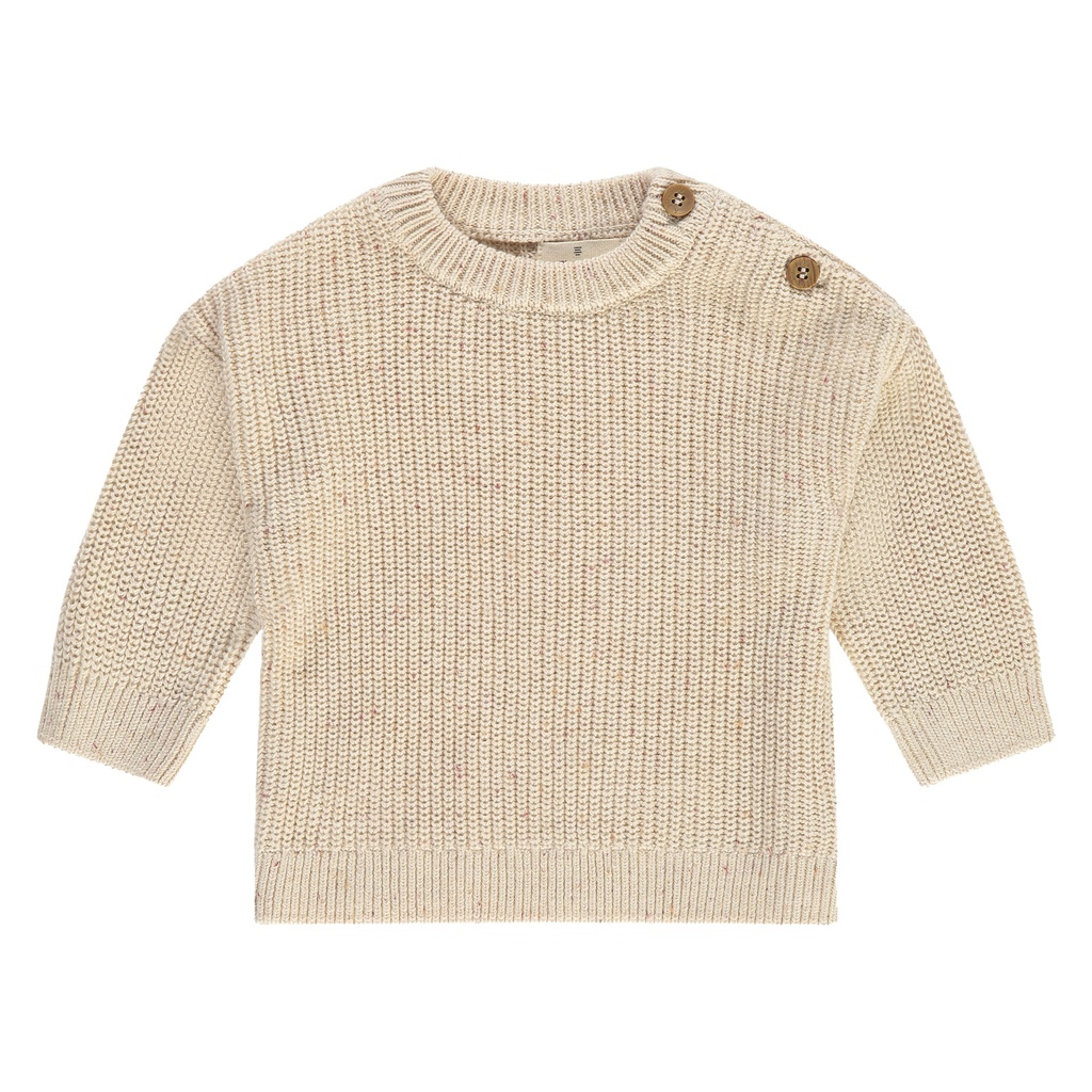 A Tiny Story - baby pullover - ecru melange - TIN24429331