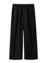 NAME IT KIDS - NKF TENGRUN WIDE PANT - Black WHITE