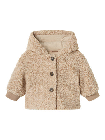 NAME IT BABY - NBN MILO TEDDY JACKET - Pure Cashmere