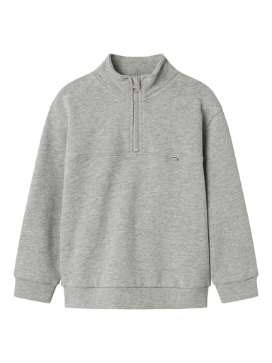 NAME IT MINI - NMM SIGMUND NREG SWEAT BRU - Grey Melange