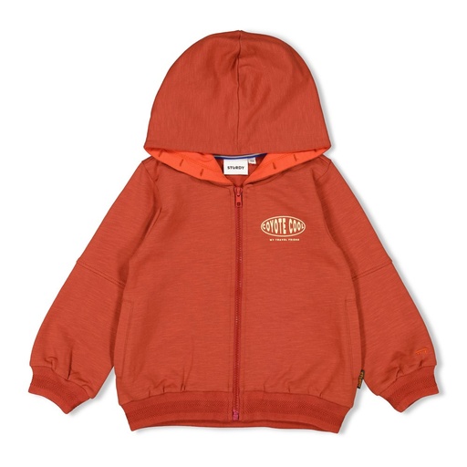 Sturdy - Sweatvest met capuchon - Chasing Trails - Roest - 71800050