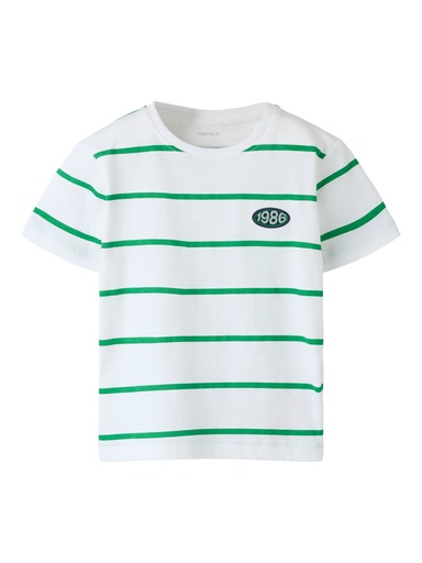 NAME IT MINI - NMM FRITZ SS NREG TOP PB - Bright White