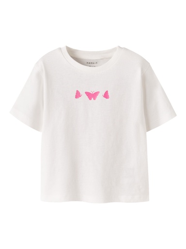 NAME IT MINI - NMF FUTIA SS NREG TOP BOX - Cloud Dancer