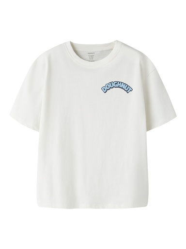 NAME IT KIDS - NKM FOXE SS RLX TOP PS - Cloud Dancer