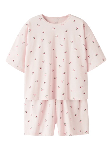 NAME IT KIDS - NKF NIGHTSET BOXY CHERRY NOOS - Mauve Morn CHERRY