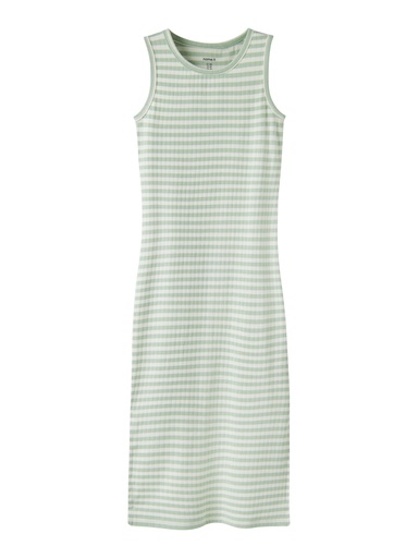 NAME IT KIDS - NKF SURAJA XSL SL MAXI DRESS NOOS - Aqua Foam W. CLOUD DANCER